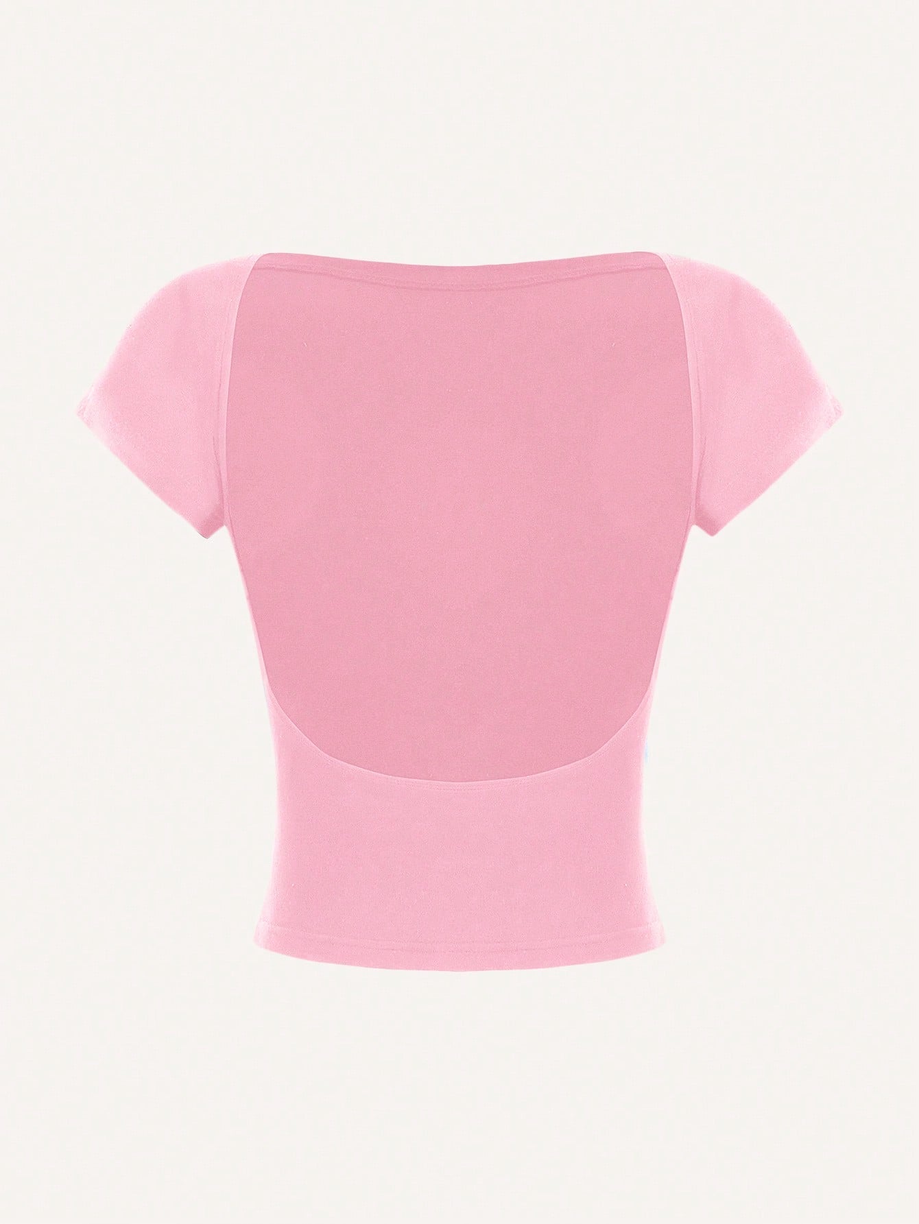 Casual And Simple Round Neck Short Sleeve Slim Fit Women T-Shirt, Suitable For Summer