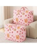 1pc Convenient Portable Storage Bag For Luggage, Cute Cartoon Bear Pattern Design, Lightweight Multi-Function Mobile Bag
