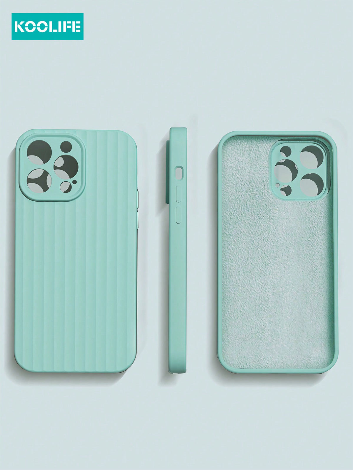 Koolife 1pc 2.0mm Thick Liquid Silicone Phone Case Full Protection Cover, Compatible With IPhone 15 14 13 12 11 Pro Max.