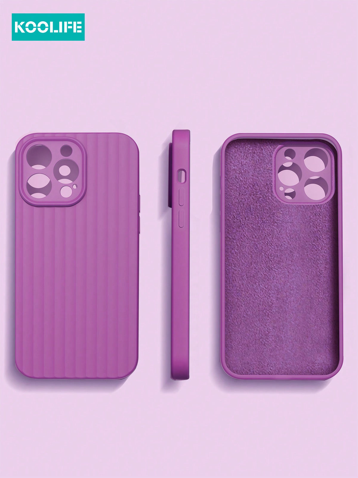 Koolife 1pc 2.0mm Thick Liquid Silicone Full Coverage Protective Case Compatible With IPhone 15 14 13 12 11 Pro Max