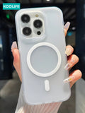 Koolife 1pc Pure PC Skin-Touch Ultra-Thin Sweatproof Anti-Yellow Magnetic Adsorption Phone Case, Restores The Feel Of Bare Phone, Compatible With Apple IPhone 11/12/13/13 Pro/14 Plus/15 Pro Max