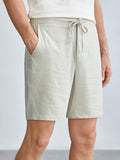 Bizwear Woven Leisure Men Solid Color Simple Everyday Shorts