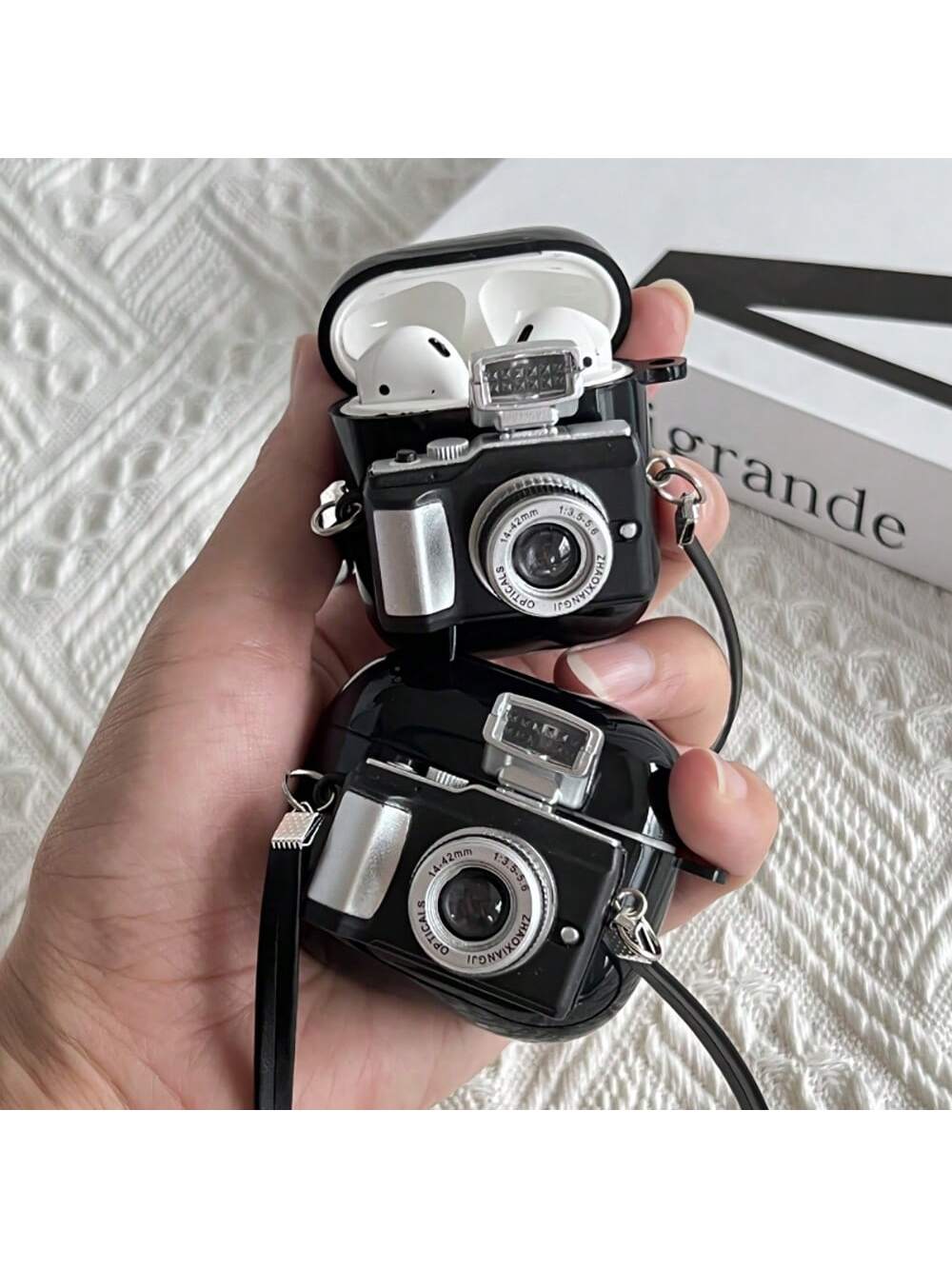 Camera Shaped Bluetooth Earphone Protective Cover, Compatible With Airpods 1/2/3/Pro/Pro2