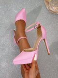 Fashionable Waterproof Platform Peep Toe Sandals With Hollow Out Band