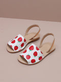 Children Fashionable Cute Cartoon Strawberry Fruit Open Toe Casual Flat Sandals