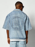 Boxy Fit Shirt With Back Embossing College Ready