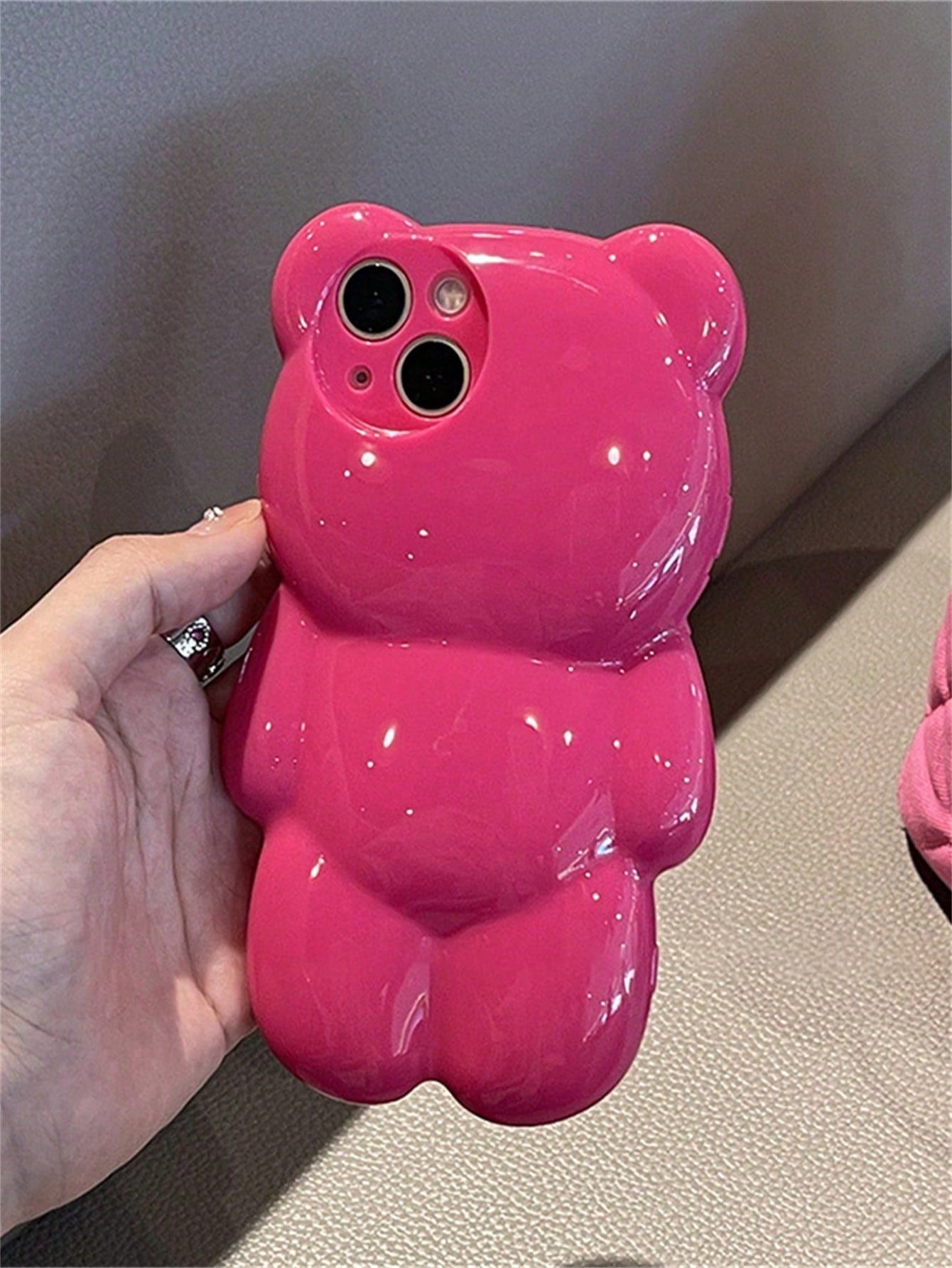 Cartoon Bear Design Anti-fall Phone Case Compatible With iPhone15/15Plus/15Pro/15Promax