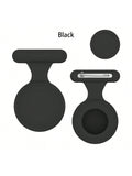 AirTag Holder Compatible With Apple AirTag (1pc/Pack), Hidden AirTag Case With Safety Pin, Suitable For Clothes, AirTag Clip For Kids And Elderly, Soft Silicone, Full Coverage, Scratch-Proof