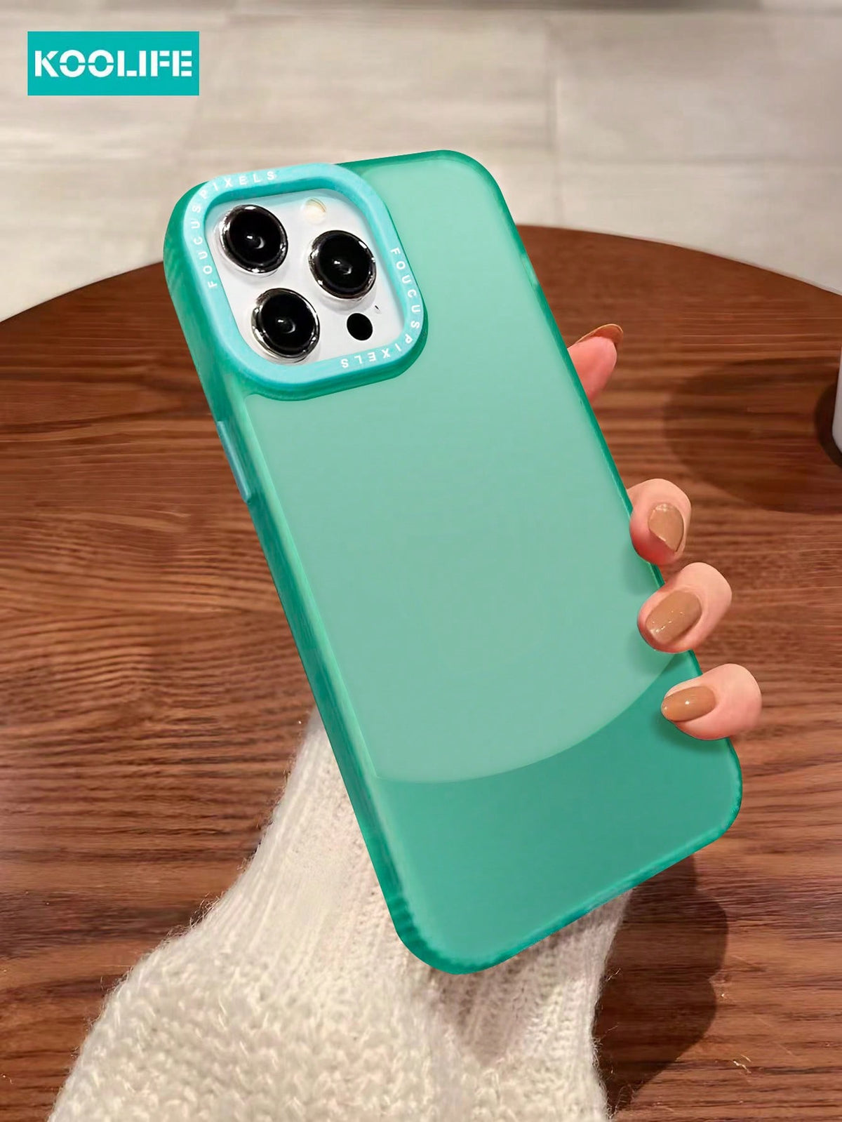 Koolife 1pc Dual Color Transparent TPU+Matte Soft Case Compatible With Apple IPhone 12/12 Pro/12 Pro Max/13/13 Pro/13 Pro Max/14/14 Plus/14 Pro/14 Pro Max/15/15 Pro/15 Pro Max/15 Plus