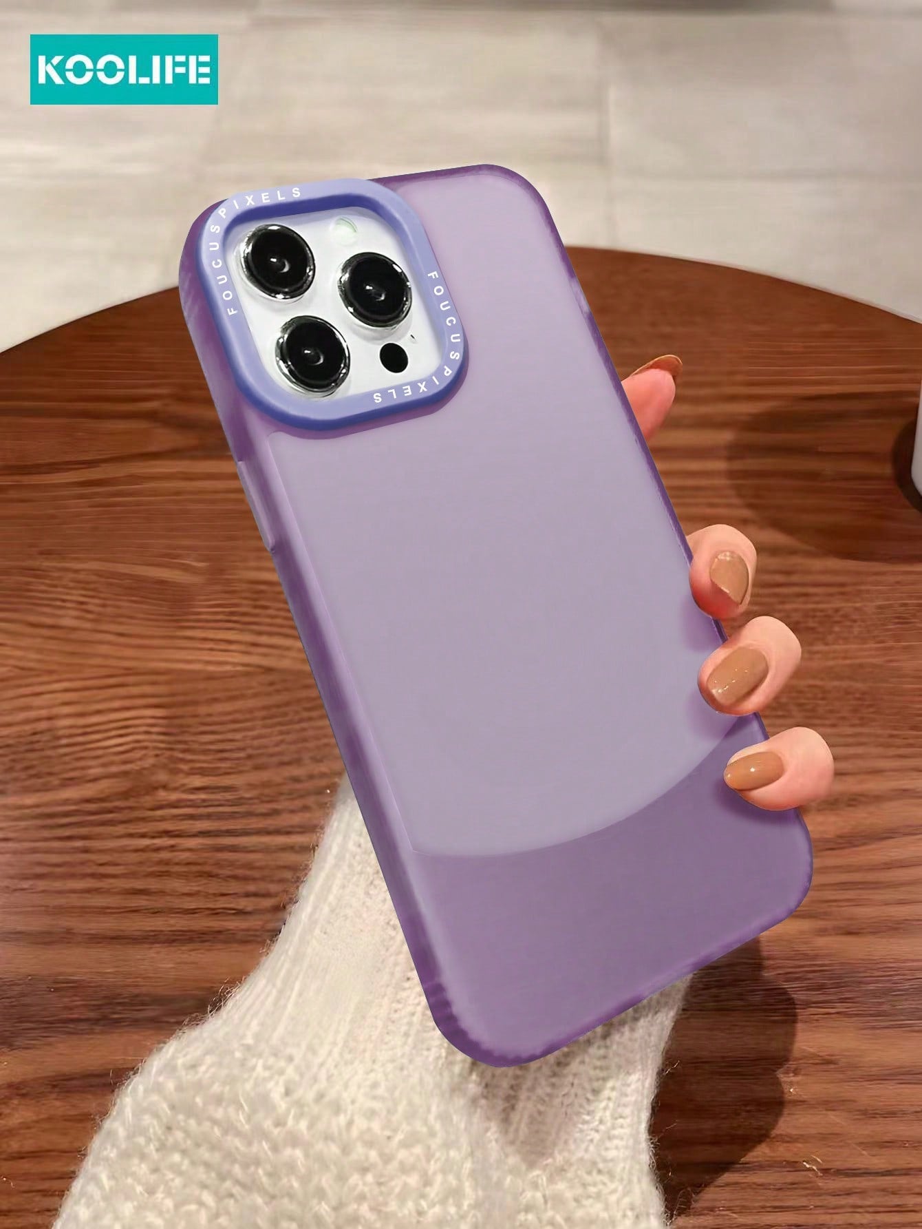 Koolife 1pc Dual-Color TPU Transparent + Frosted Soft Phone Case, Compatible With Apple IPhone 12/12 Pro/12 Pro Max/13/13 Pro/13 Pro Max/14/14 Plus/14 Pro/14 Pro Max/15/15 Pro/15 Pro Max/15 Plus