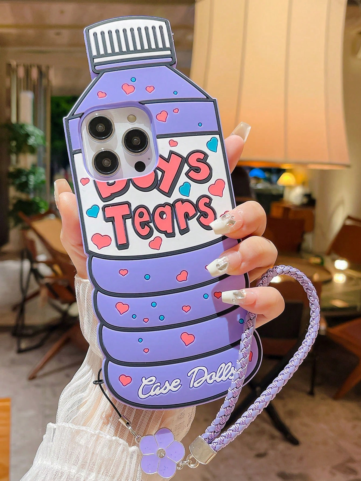 Cute And Funny Mineral Water Bottle Design Silicone Phone Case, Compatible With All Models Of Iphone 11/12/13/14/15 Pro Max, Creative Shockproof Full Protection Phone Cover