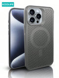 Koolife 1pc Magnetic Heat Dissipation TPU+PC Phone Case Skin Feeling Compatible With Apple IPhone 12/12 Pro/12 Pro Max/13/13 Pro/13 Pro Max/14/14 Plus/14 Pro/14 Pro Max/15/15 Pro/15 Pro Max/15 Plus