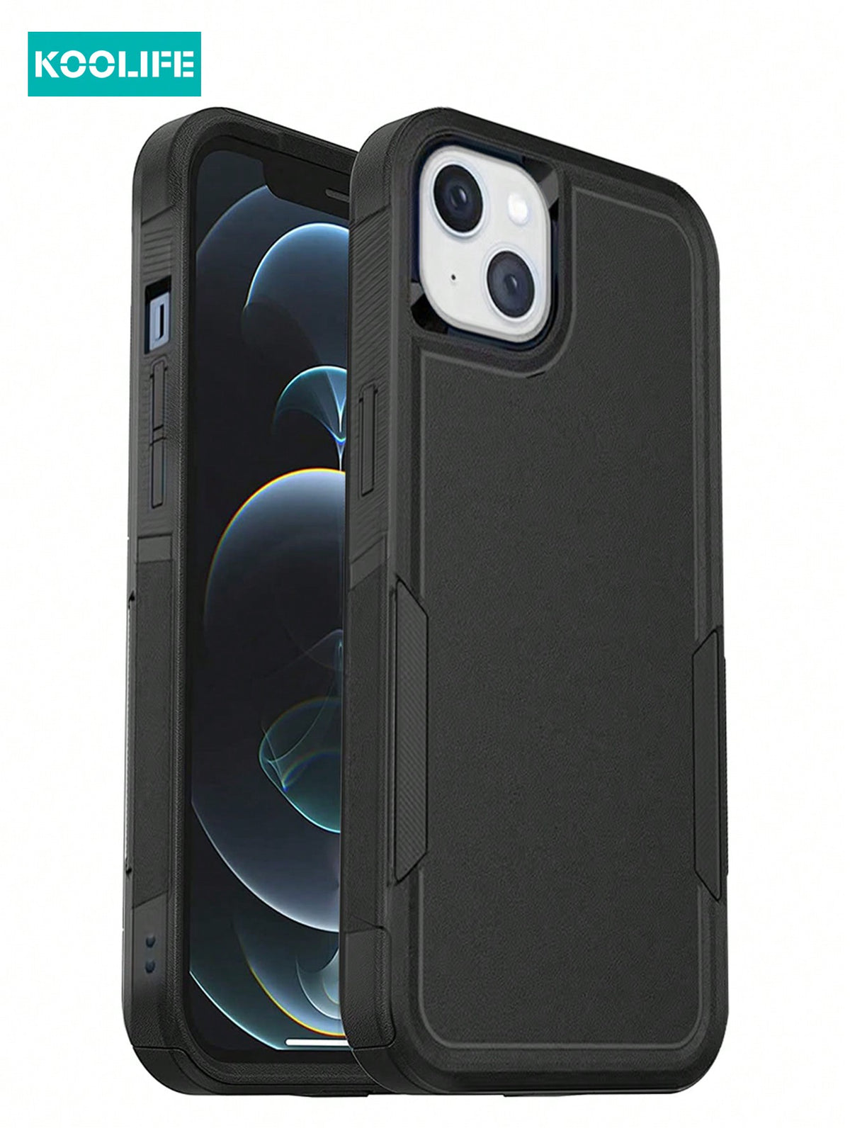 Koolife 1pc Double-Layer Shockproof Business Phone Protective Case Compatible With Apple IPhone 12/12 Pro/12 Pro Max/13/13 Pro/13 Pro Max/14/14 Plus/14 Pro/14 Pro Max/15/15 Pro/15 Plus/15 Pro Max