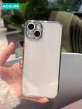 1pc High-End Perforated TPU Electroplating Phone Case Compatible With IPhone 13/14/15 Pro Max, Anti-Drop And Shockproof, Delicate Soft Shell