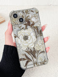Floral Card Slot Phone Case
