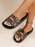 Unisex Fashionable Indoor Outdoor Walking Home Comfort Personality Open Toe Flat Beach Slippers