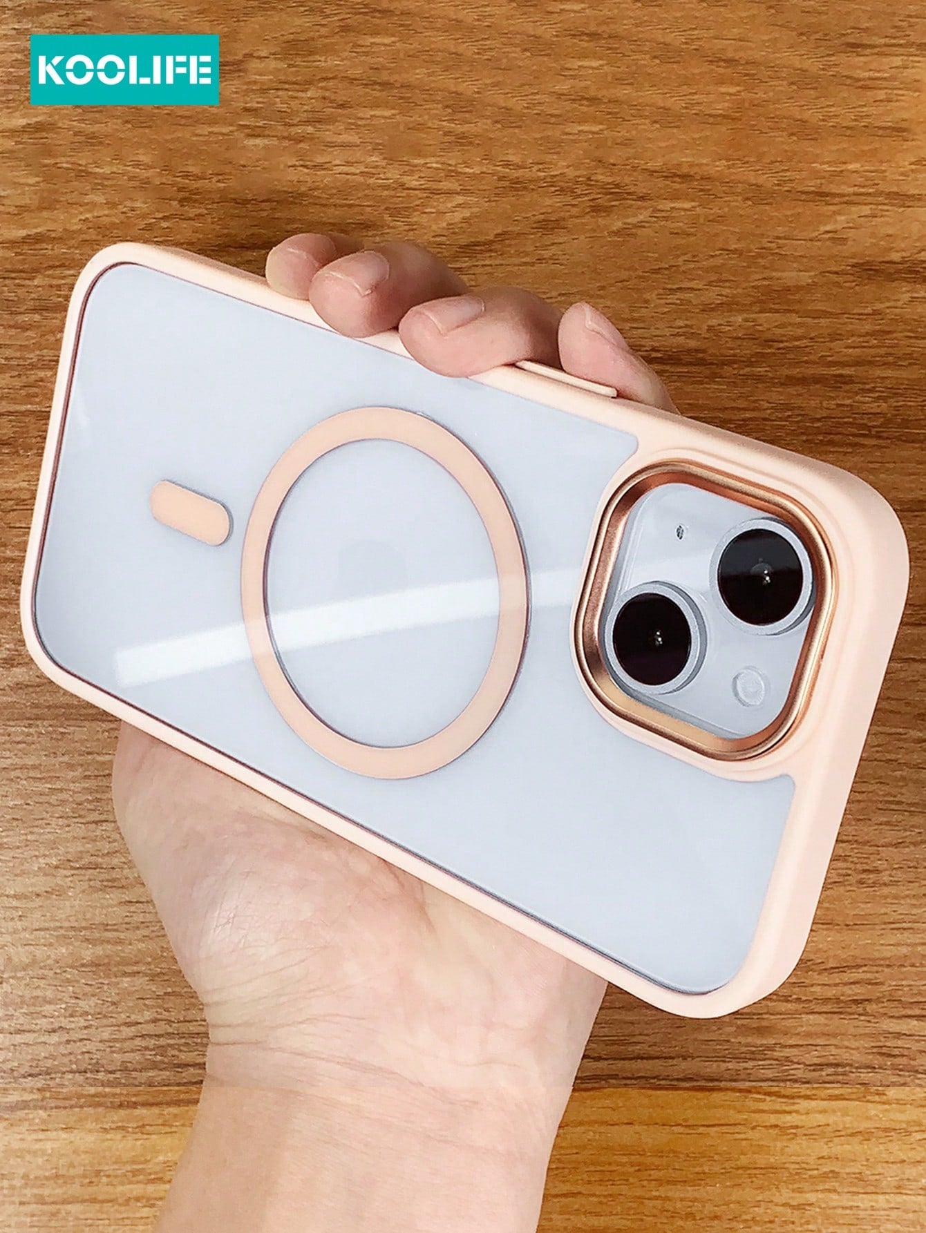 Koolife Shockproof TPU+PC Magnetic Protective Case Compatible With IPhone 11/12/13/14/15 Pro Max, Clear Color To Show The Original Phone Color, Ultimate Protection