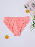 Men's Letter Print Casual Triangle Swim Trunks