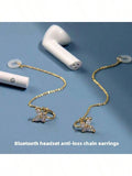 Bluetooth Earphones Anti-Drop Ear Clips Ear Bone Clips No Piercing Wireless Airpods Anti-Drop Ear Earrings Anti-Drop Cord Ear Chains