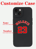 Customized Personalized Name And Number Full Wrap Anniversary Shockproof Phone Case TPU Transparent Soft Cover Compatible With IPhone 11/12/13/14/15 Pro Max