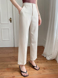 Women's Solid Color Simple Daily Clean Long Pants