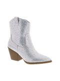 Women's Booties Rhinestone Embellished Ankle High Pointed Toe