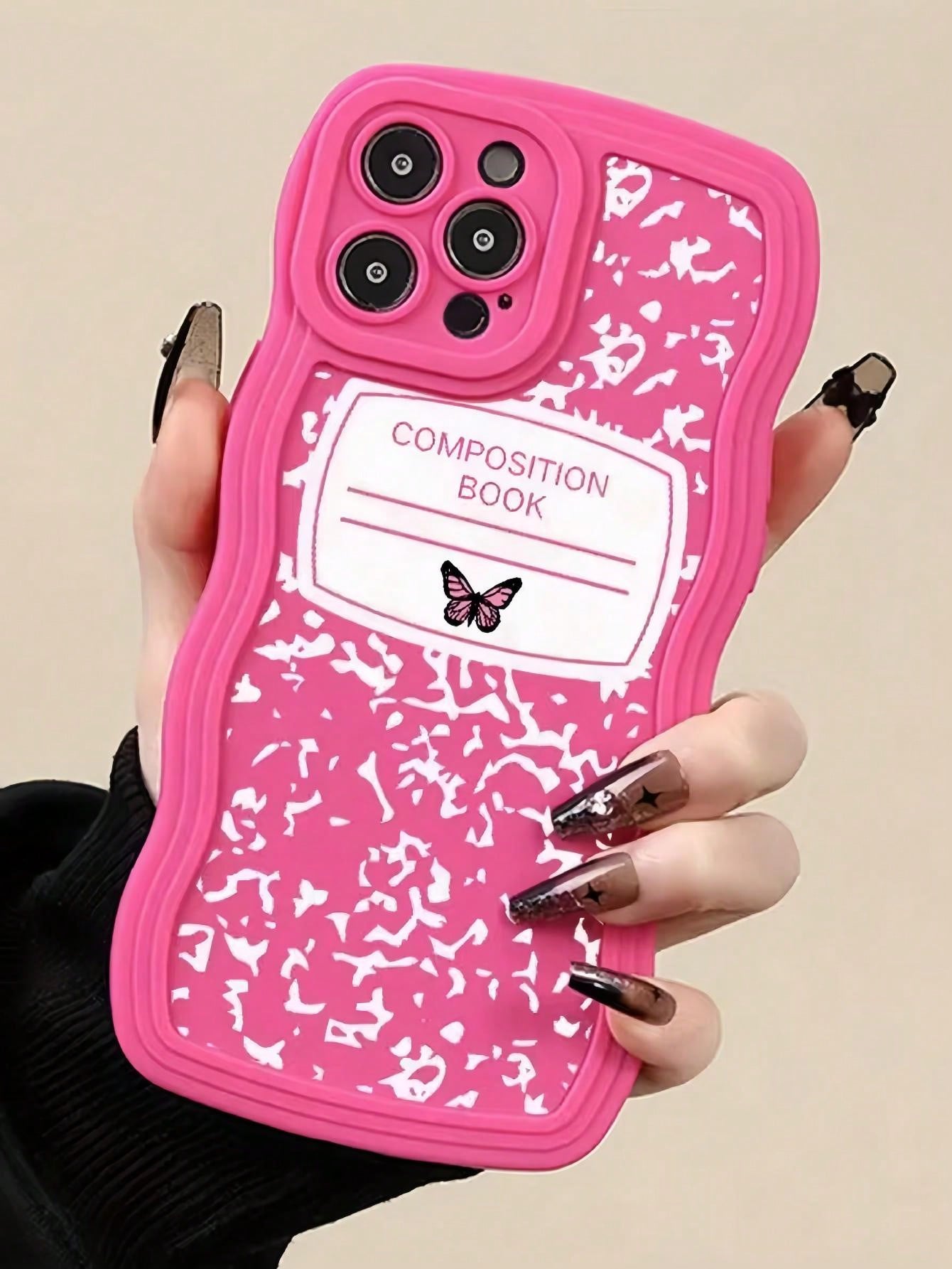 Wave Butterfly Pattern IPhone 15 Pro Max Case, Full Protection Cover For IPhone 11/12/13/14 Plus, Anti-Fall TPU Case For XR/7/8 Plus