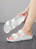 Women's Buckle Strap Waterproof Anti-Skid Breathable Open-Toe Sandals, Plus Size