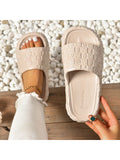 Women's Summer New Home Slipper Sandals, Open Toe Beach Flip Flops