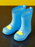 New Children's Cute Cartoon Rain Shoes, Unisex Baby Anti-Skid And Wear-Resistant Rain Boots, Integral Forming, Soft And Comfortable, Waterproof, Lightweight, Suitable For Boys And Girls, Idealing For Kindergarten And Playing In The Water
