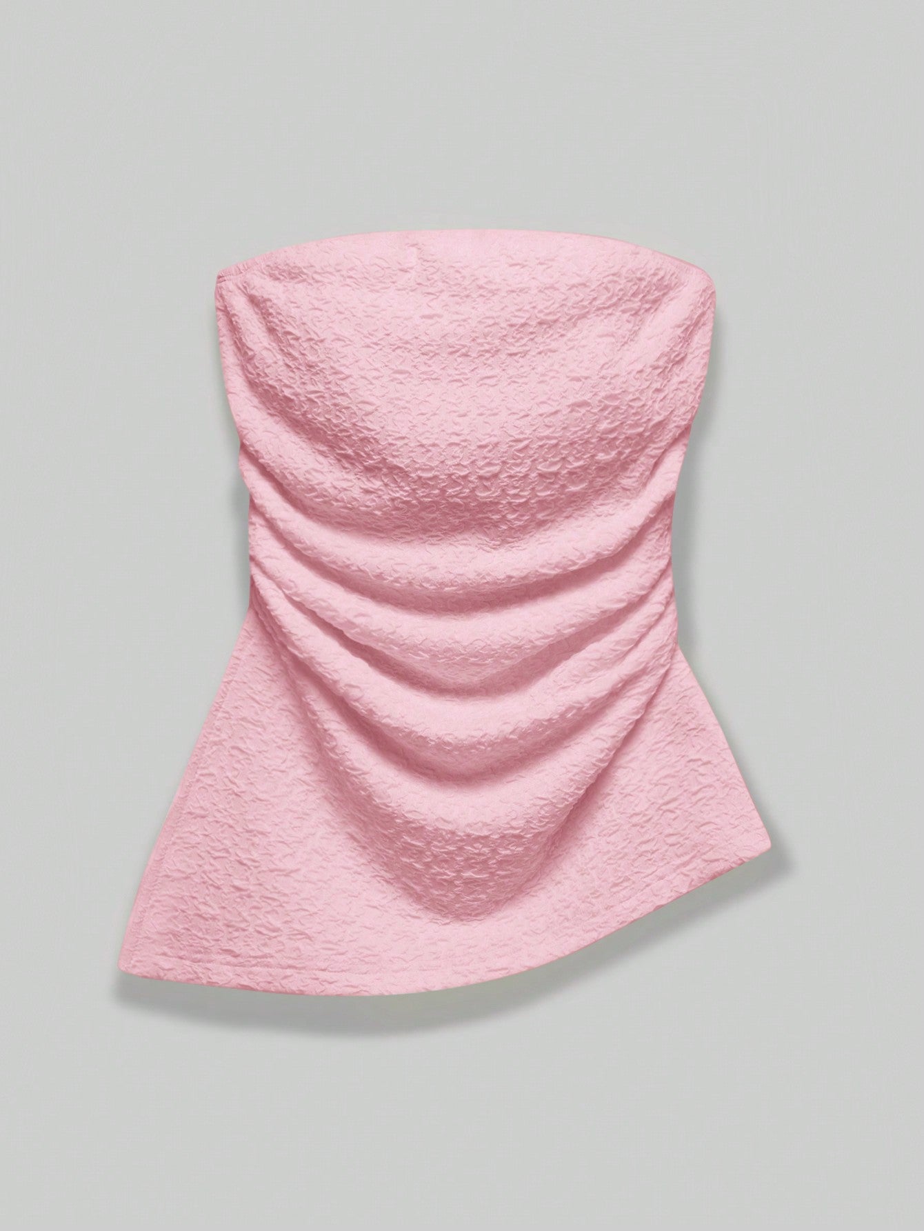 Solid Ruched Side Tube Top
