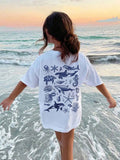 Tween Girl Casual Round Neck Knitted Printed T-Shirt