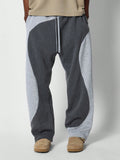 Straight Fit Colour Block Curved Panel Jogger
