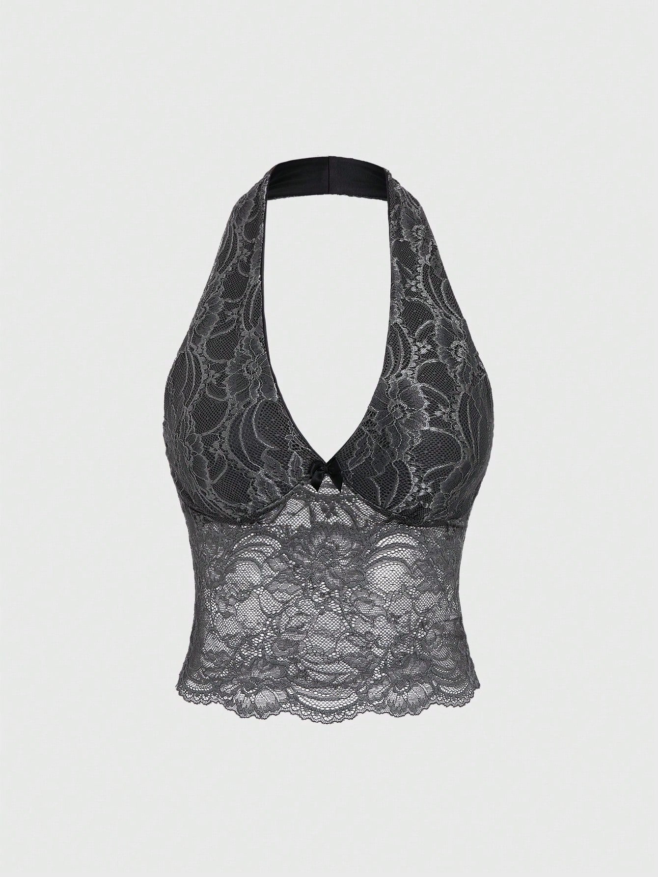 Lace Halter Neck Top