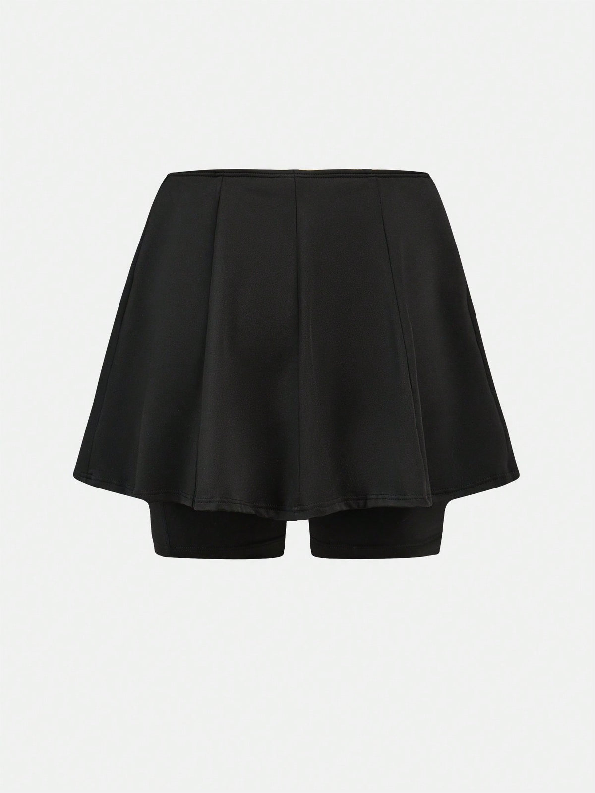 Teen Girl Knitted Solid Color Shorts With Pocket And Anti-Light Material For Sports