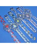 Cute Transparent Cartoon Style PC+TPU Full Coverage Waterproof Scratch Resistant Case Cover For Airtag Anti-Lost Tracker Watch Band