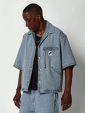 Boxy Fit Denim Shirt College Ready