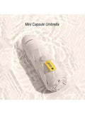 Capsule Sun Umbrella Female Sunscreen UV Protection Sun And Rain Umbrella Two-In-One Mini Five-Fold Ultra-Light And Compact Portable