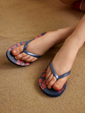 Printed Casual Home Holiday Flip Flops Casual School Supplies Back To School Halloween