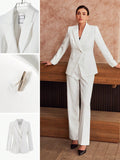 MOTF Classy SOLID PEAK COLLAR BLAZER