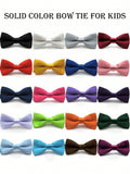 Solid Color Kids' Bow Tie, Double-Layer Bowknot For Boys And Girls School Performances