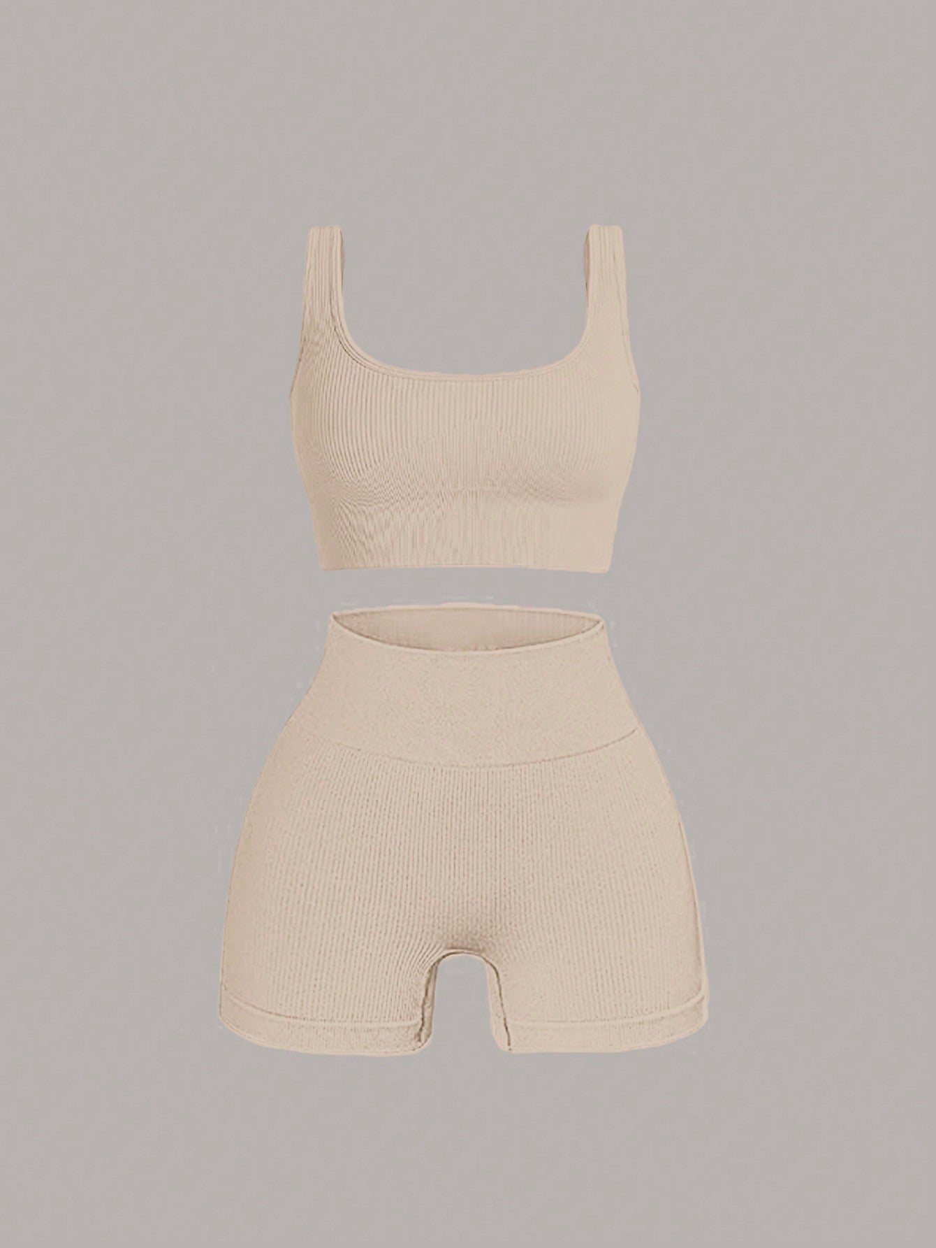 Black Knitted Ladies Tight-Fitting Casual Suit