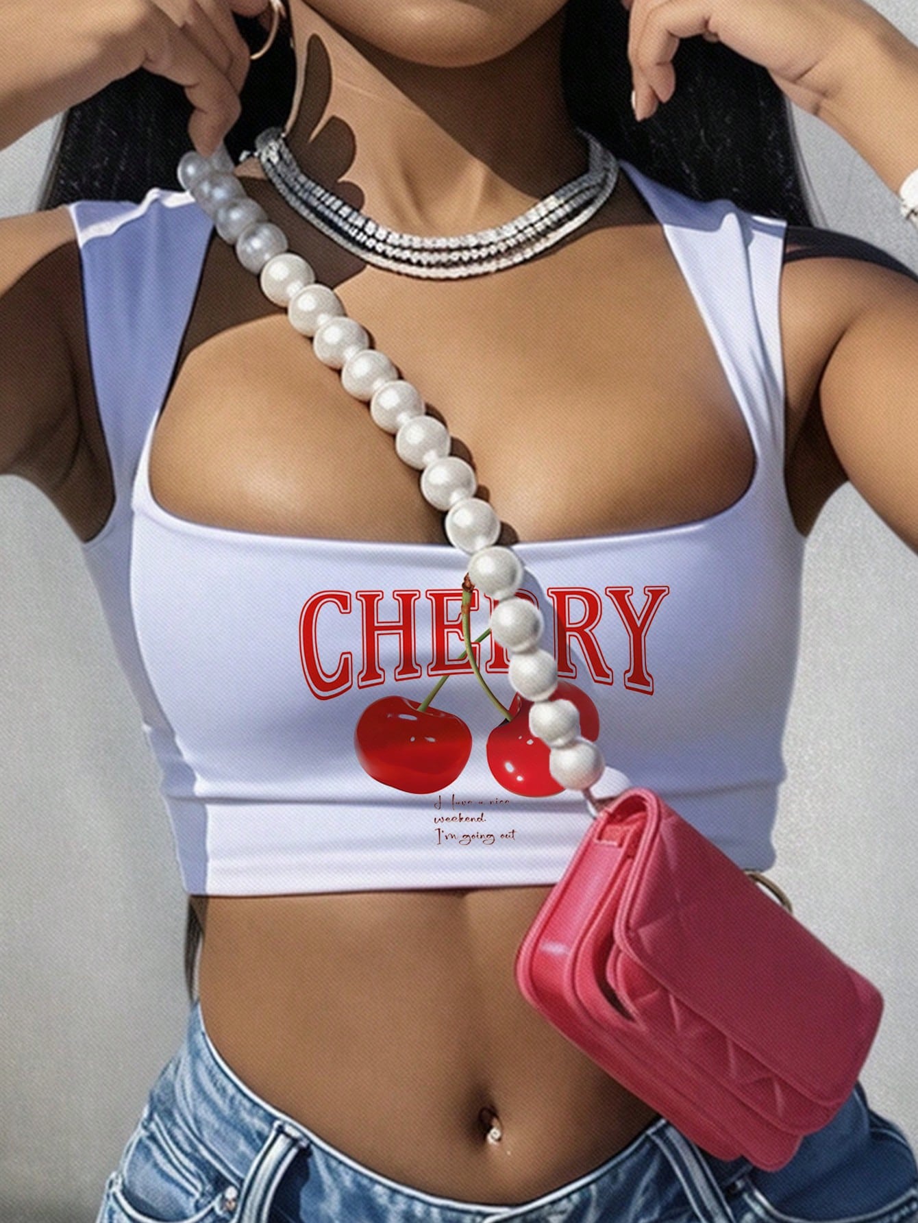 Casual Minimalist Solid Color Scoop Neck Sleeveless Tank Top For Women, Suitable For Summer