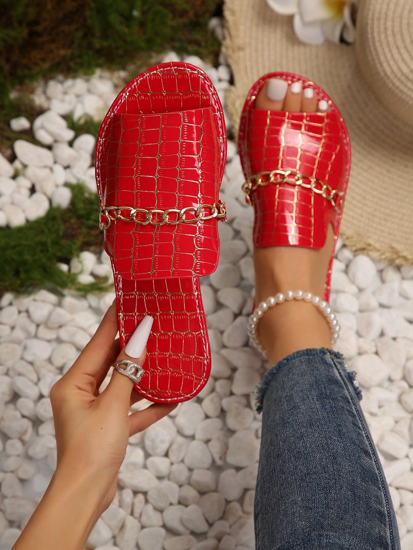 Cross-Border Ladies Fashionable & Gorgeous & Personalized Sandals