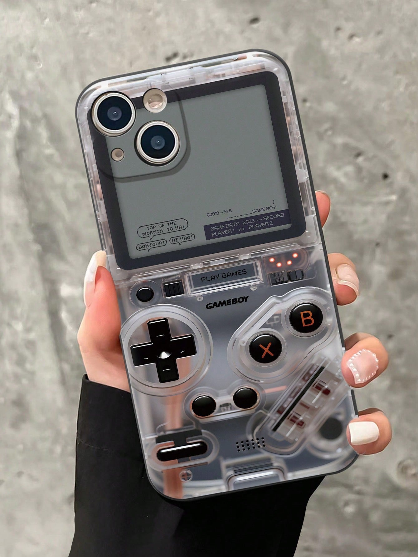 Fine Hole Straight Edge Plastic Game Console Painted Anti-Fall Phone Case, 3D Cartoon Design, For IPhone P14ProMax, P13, P11, P12, XR, 78GES2, XS, P15 And Samsung Series A03s, A03core, A04, A12, A13, A14, A21s, A22, A23, A24, A32, A33A34, A5 A51A52, A53,