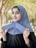 Button-Designed Malay-Indonesian Style Instant Hijab Headscarf With Chin Convenient Turban Cap