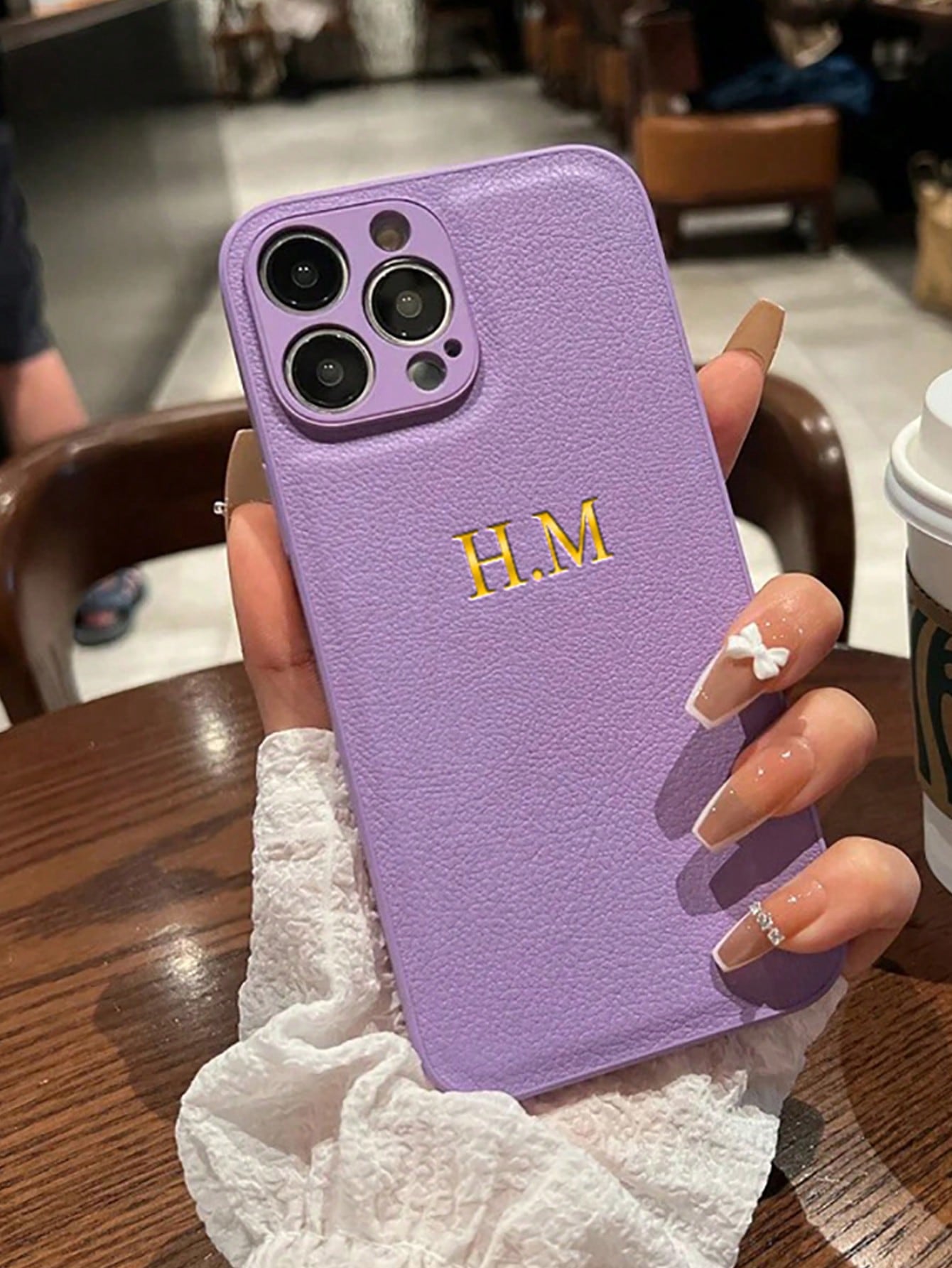 Customized Phone Case Compatible With Iphone 15 14 13 12 11 Pro Max 15 14 Plus Back Cover INS Luxury Korea Leather Shckproof Case Personalized Initials Name 3D DIY Engraved Gold Letters Hot Stamping Technology Leather Case Festival Gifts For Lover Friends