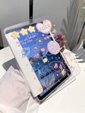 Clear Laser Cut Flower & Butterfly Pattern Foldable Acrylic Tablet Stand Compatible With IPad Protective Cover 10.2/Air4/Air5/Pro11/10th/10.9/9.7