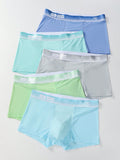5pcs Teen Boys' Quick-Drying Breathable Underwear, Comfortable Fit
