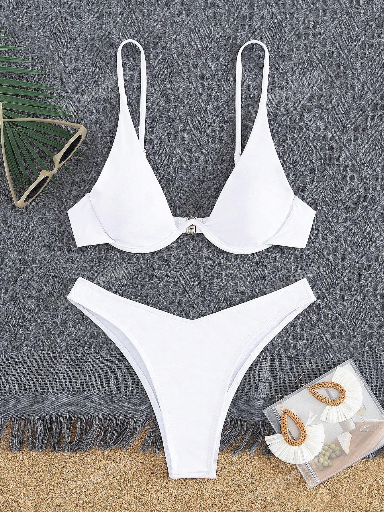 Underwire High Leg Bikini Set